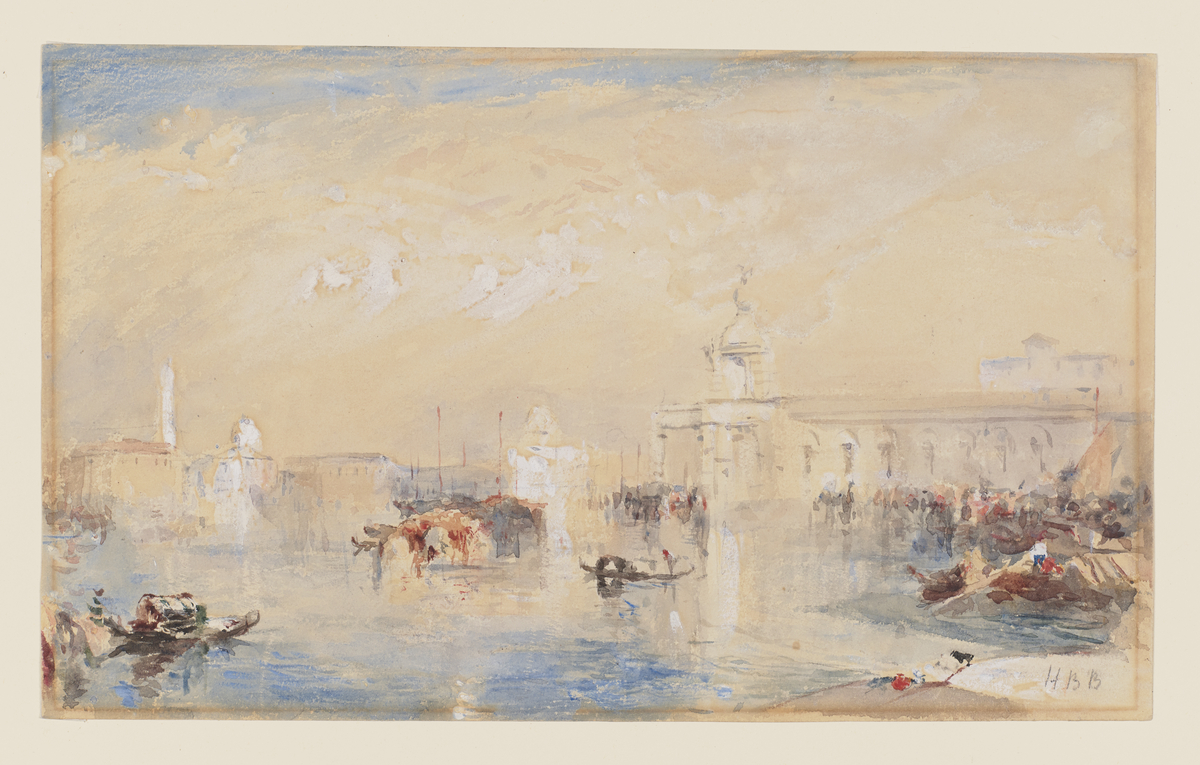 Landscape after Turner's 'The Dogana, San Giorgio, Citella, from the steps of the Europa'